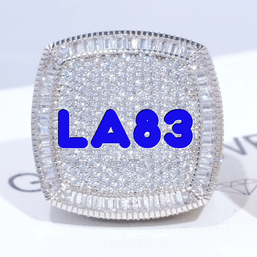 CUSTOM LETTER 3D ICED RING