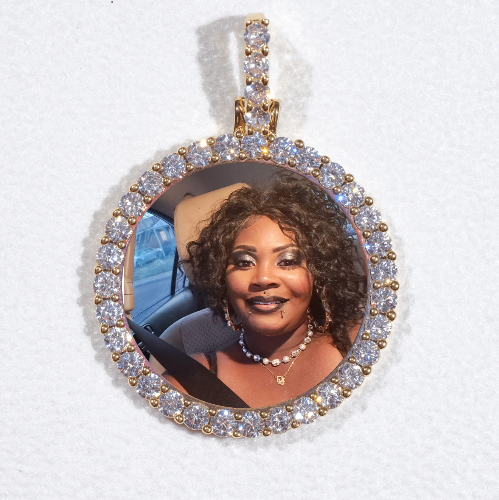 3D CIRCLE CUSTOM PICTURE PENDANT SMALL SIZE