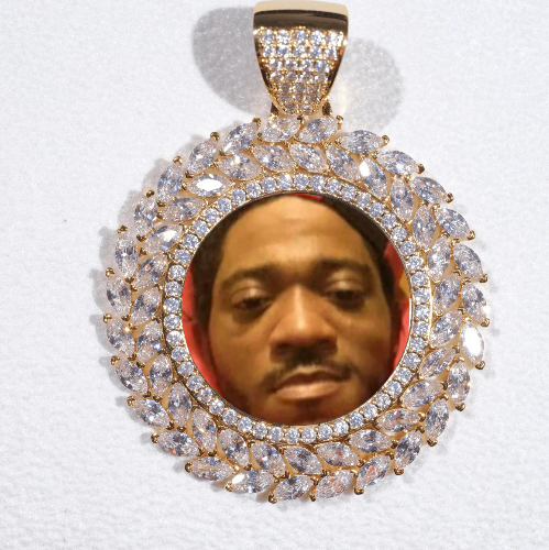 Large 3D Wheat Ear Custom Picture Pendant