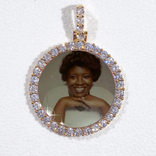 3D CIRCLE CUSTOM PICTURE PENDANT SMALL SIZE