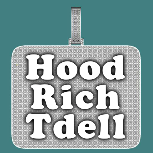 CUSTOM LETTER NECKLACE 3D BIG SQUARE