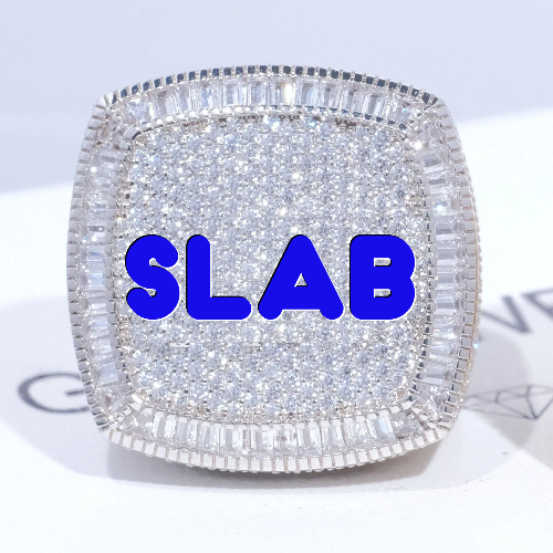 CUSTOM LETTER 3D ICED RING