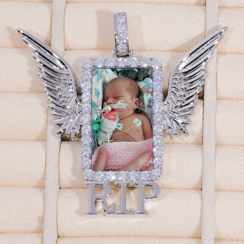 RIP WING 3D CUSTOM PICTURE PENDANT