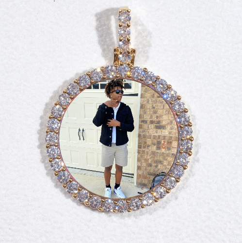 3D CIRCLE CUSTOM PICTURE PENDANT SMALL SIZE