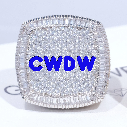CUSTOM LETTER 3D ICED RING