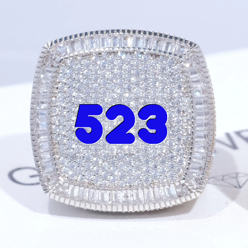 CUSTOM LETTER 3D ICED RING