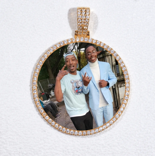 MEDIUM 3D CIRCLE CUSTOM PICTURE PENDANT