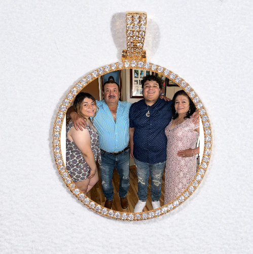 MEDIUM 3D CIRCLE CUSTOM PICTURE PENDANT