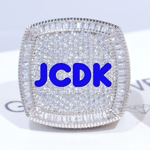 CUSTOM LETTER 3D ICED RING
