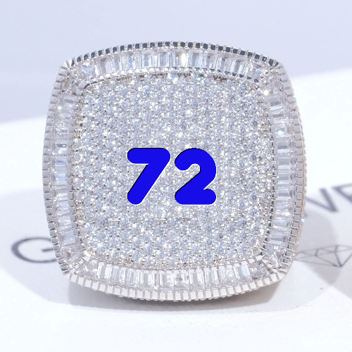 CUSTOM LETTER 3D ICED RING