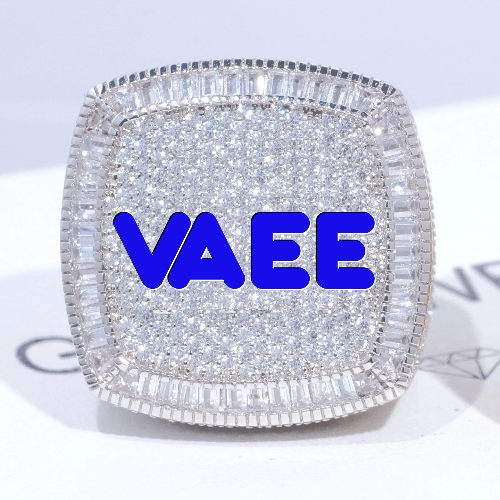 CUSTOM LETTER 3D ICED RING