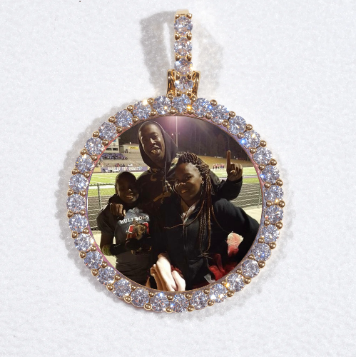 3D CIRCLE CUSTOM PICTURE PENDANT SMALL SIZE