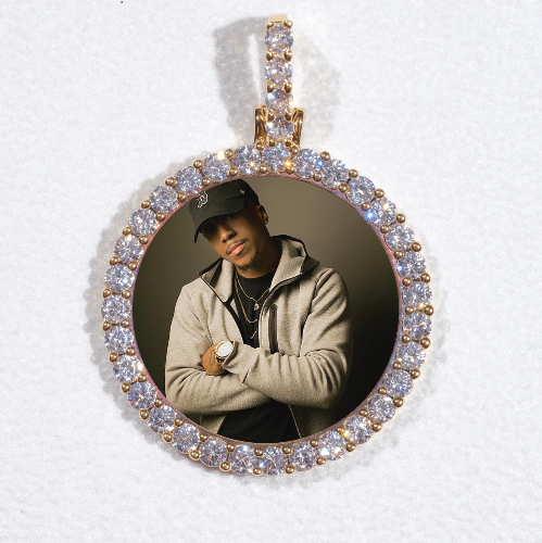 3D CIRCLE CUSTOM PICTURE PENDANT SMALL SIZE