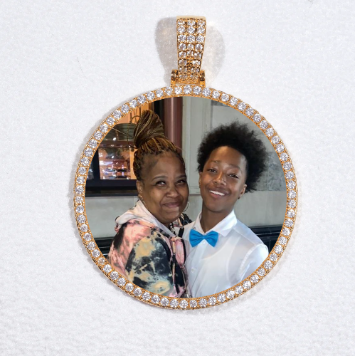 MEDIUM 3D CIRCLE CUSTOM PICTURE PENDANT