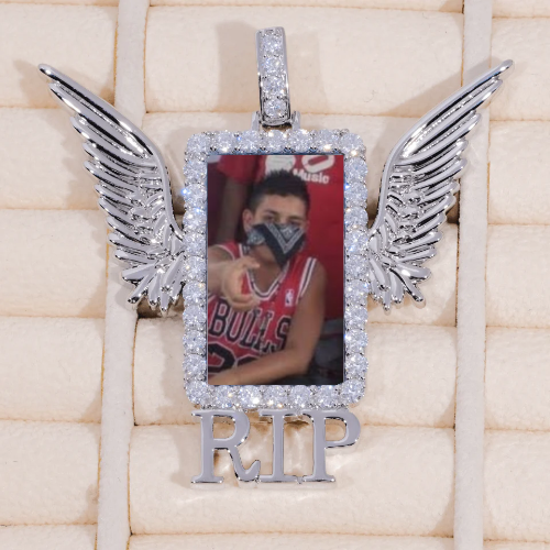 RIP WING 3D CUSTOM PICTURE PENDANT