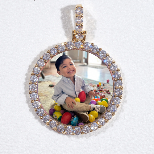 3D CIRCLE CUSTOM PICTURE PENDANT SMALL SIZE