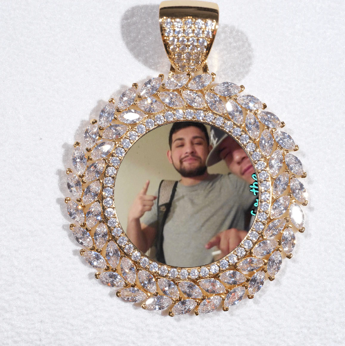 Large 3D Wheat Ear Custom Picture Pendant