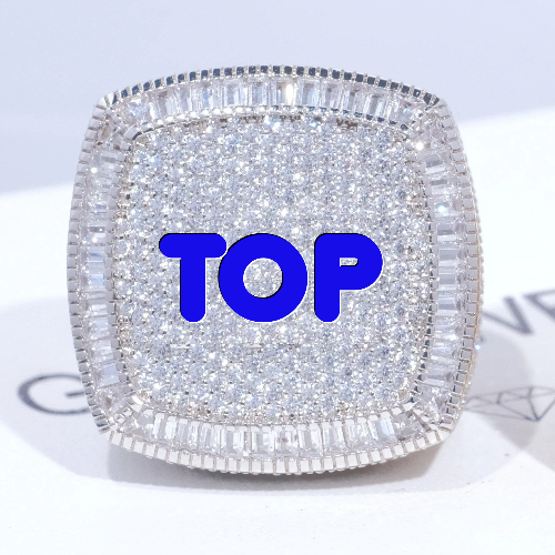 CUSTOM LETTER 3D ICED RING