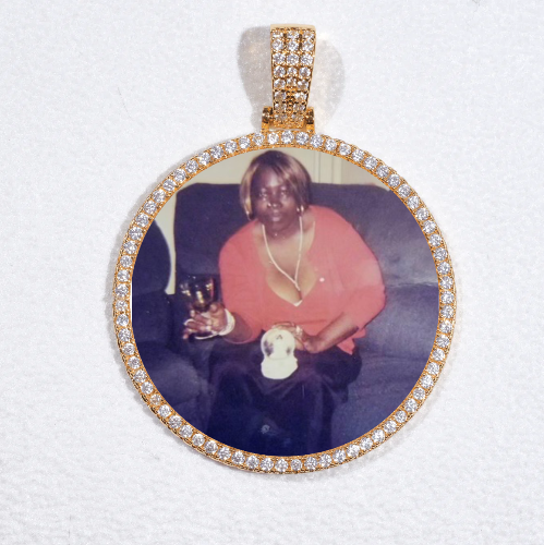 MEDIUM 3D CIRCLE CUSTOM PICTURE PENDANT