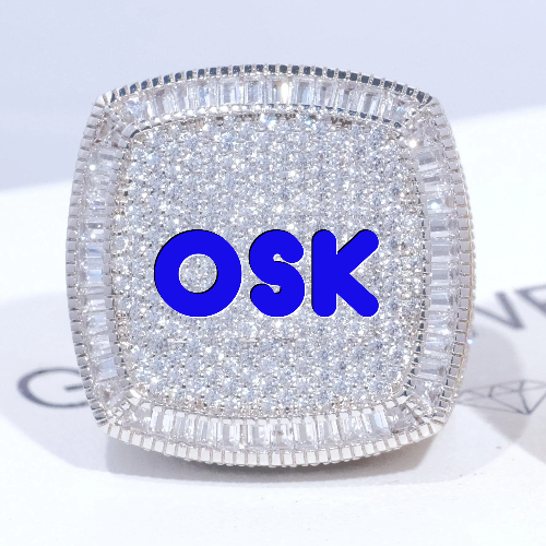 CUSTOM LETTER 3D ICED RING