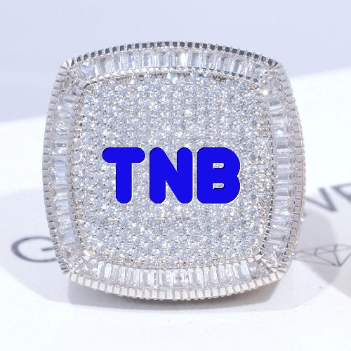 CUSTOM LETTER 3D ICED RING