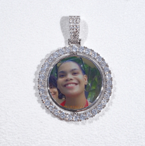 3D Spinning 2-Faced Custom Picture Pendant
