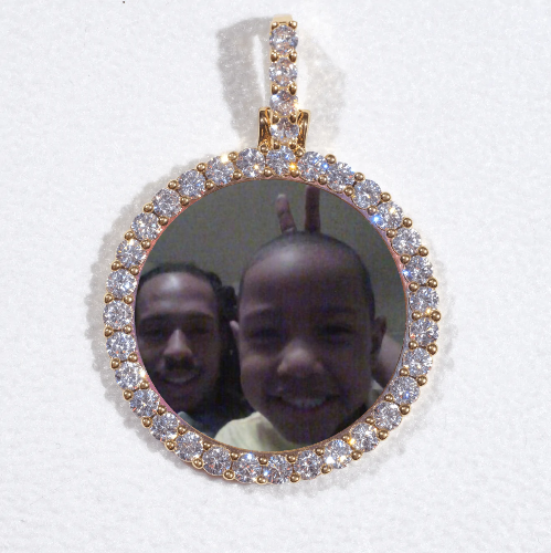 3D CIRCLE CUSTOM PICTURE PENDANT SMALL SIZE