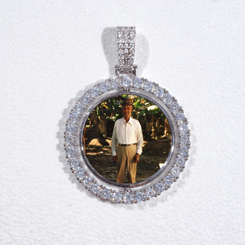 3D Spinning 2-Faced Custom Picture Pendant