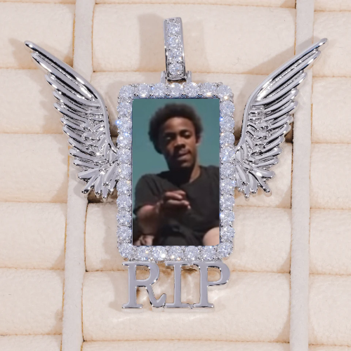 RIP WING 3D CUSTOM PICTURE PENDANT