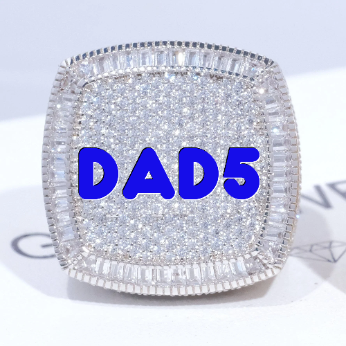 CUSTOM LETTER 3D ICED RING