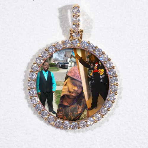 3D CIRCLE CUSTOM PICTURE PENDANT SMALL SIZE