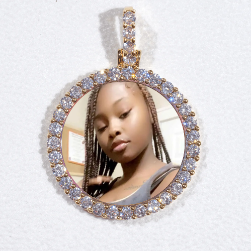 3D CIRCLE CUSTOM PICTURE PENDANT SMALL SIZE