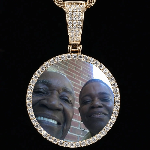 3D Oval Custom Picture Pendant