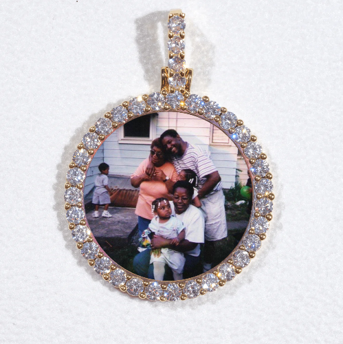 3D CIRCLE CUSTOM PICTURE PENDANT SMALL SIZE