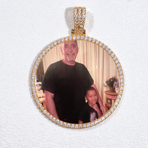 MEDIUM 3D CIRCLE CUSTOM PICTURE PENDANT