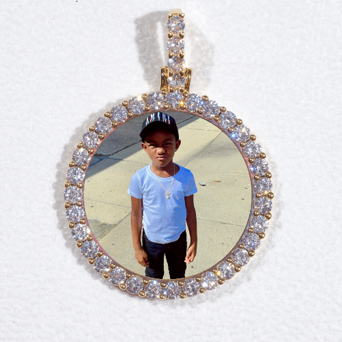 3D CIRCLE CUSTOM PICTURE PENDANT SMALL SIZE