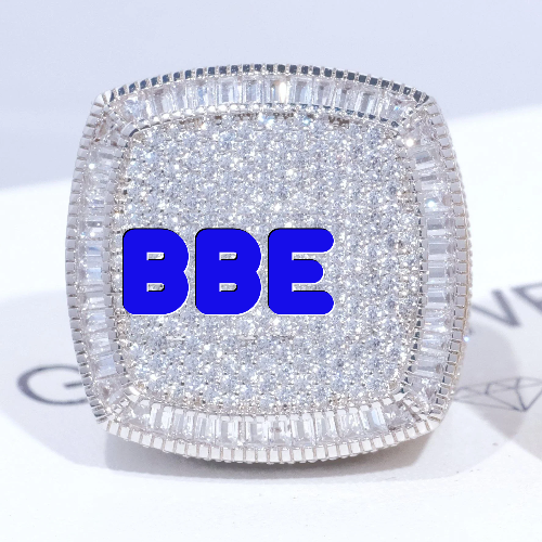 CUSTOM LETTER 3D ICED RING