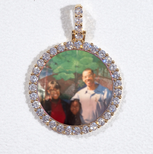 3D CIRCLE CUSTOM PICTURE PENDANT SMALL SIZE