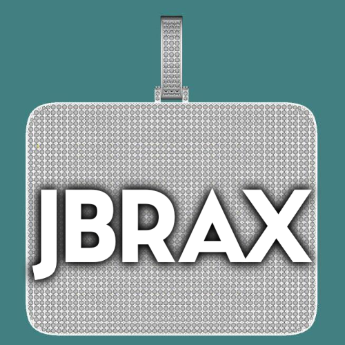 CUSTOM LETTER NECKLACE 3D BIG SQUARE