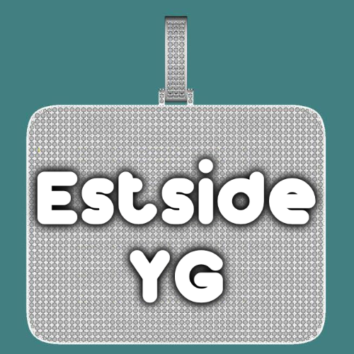 CUSTOM LETTER NECKLACE 3D BIG SQUARE