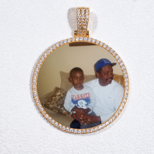 MEDIUM 3D CIRCLE CUSTOM PICTURE PENDANT