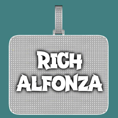 CUSTOM LETTER NECKLACE 3D BIG SQUARE
