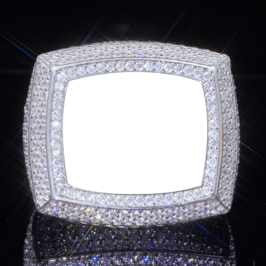 3D CUSTOM PICTURE ICED RING