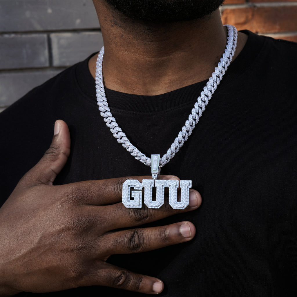 Custom Letters Two Layer Glow In The Dark Necklace
