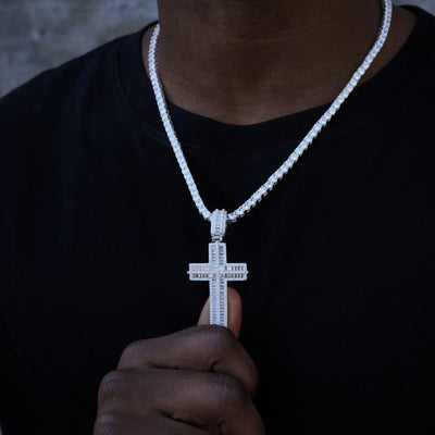 Baguette Cross Necklace - The GUU Shop