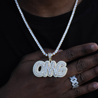 Iced Baguette OMG Necklace