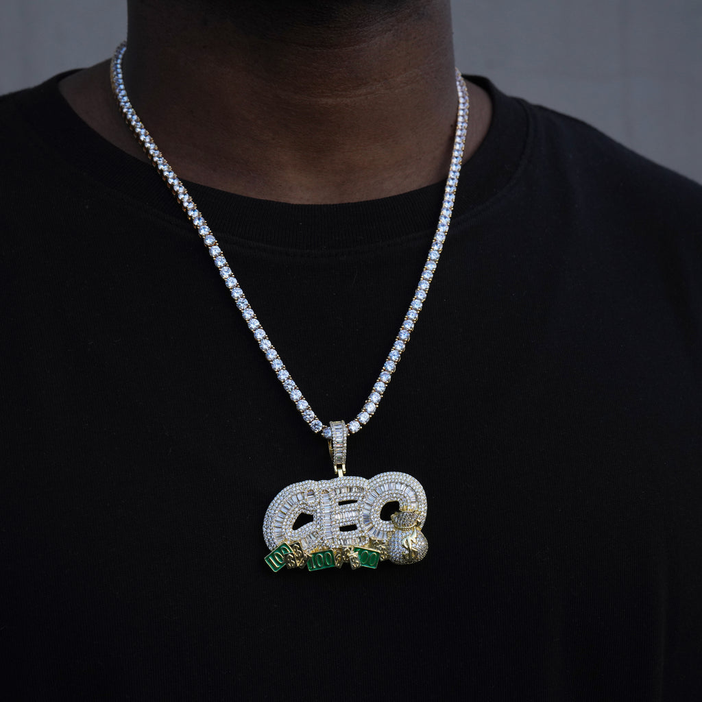 Baguette Iced CEO Necklace - The GUU Shop