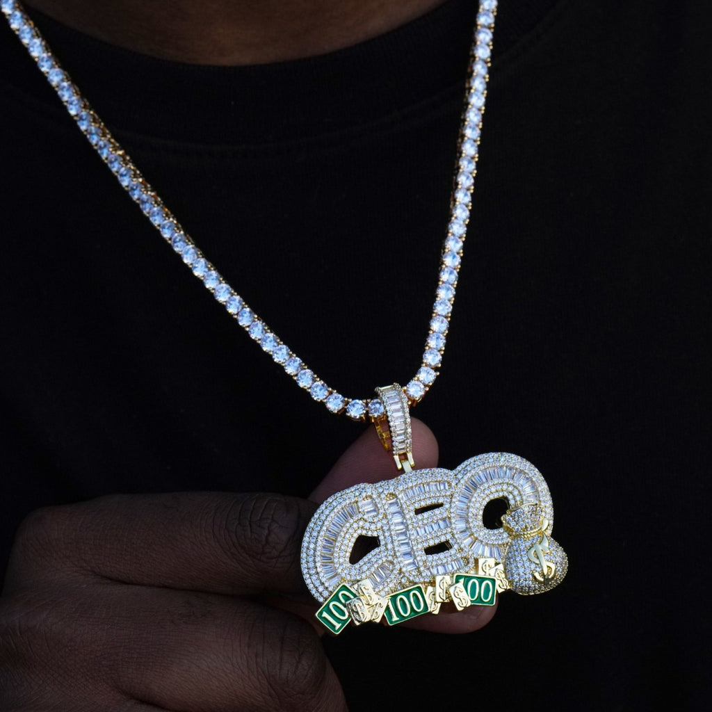 Baguette Iced CEO Necklace - The GUU Shop