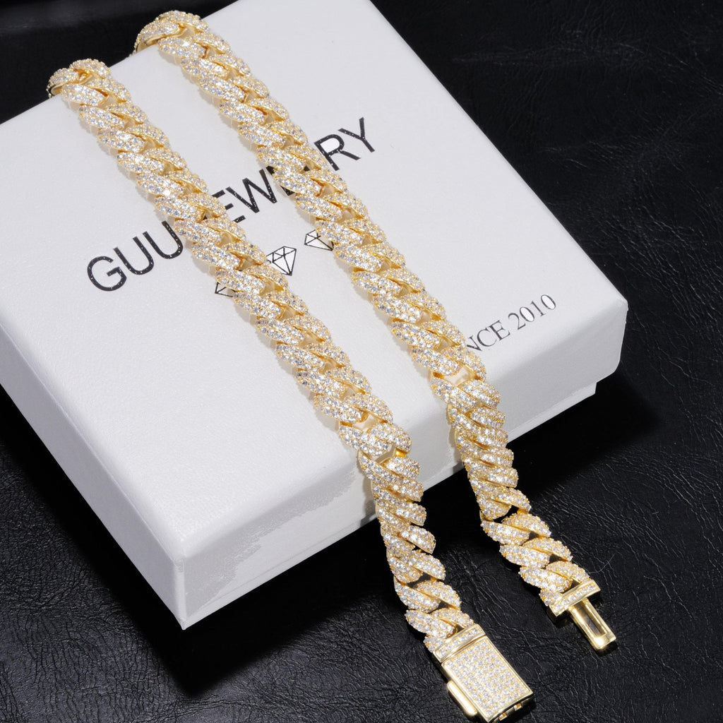 Cuban Link Chain (10mm) in White Gold (Reward) - The GUU Shop