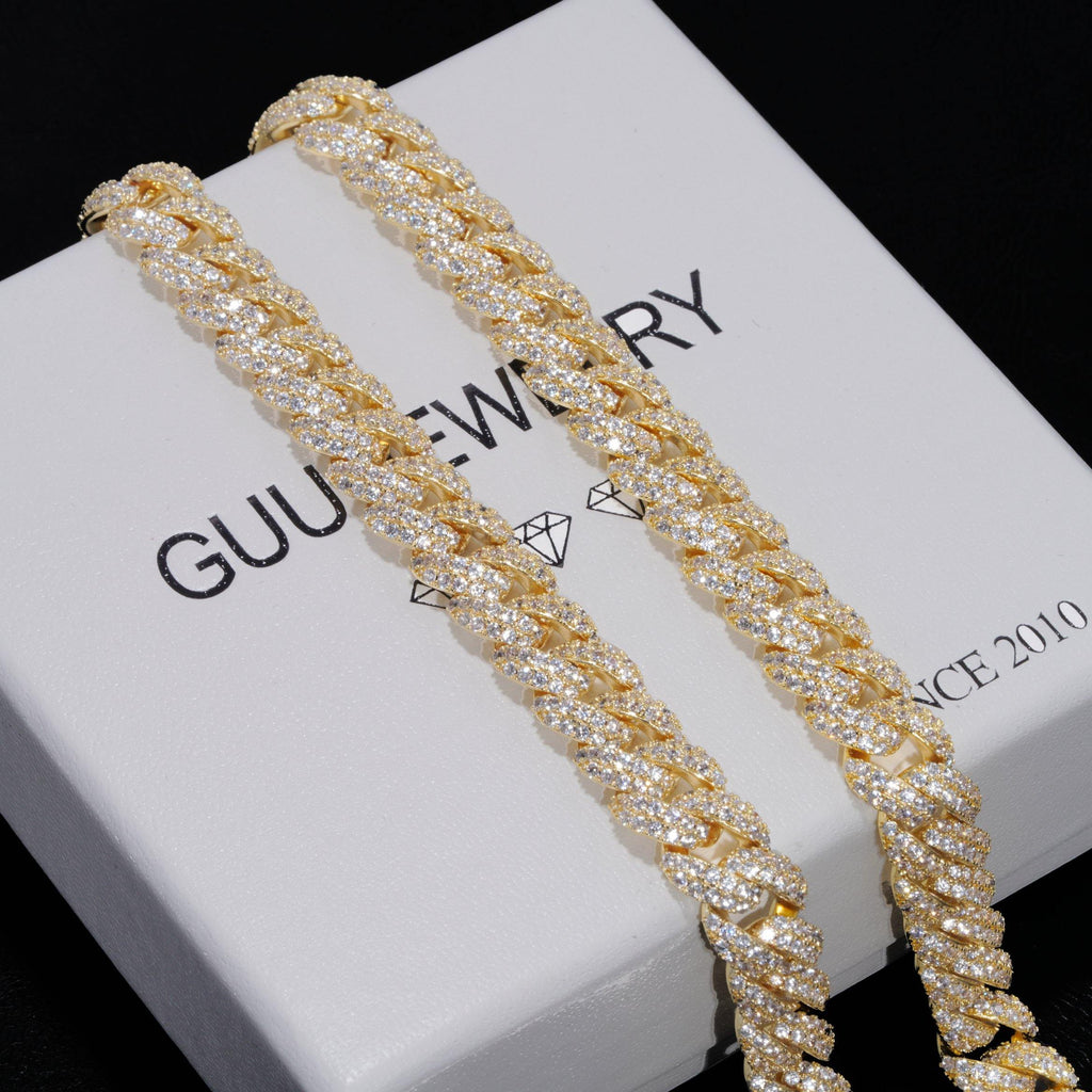 Cuban Link Chain (10mm) in White Gold (Reward) - The GUU Shop
